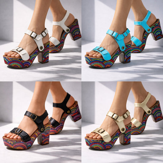 Sandália Mia rainbow pack 4 cores