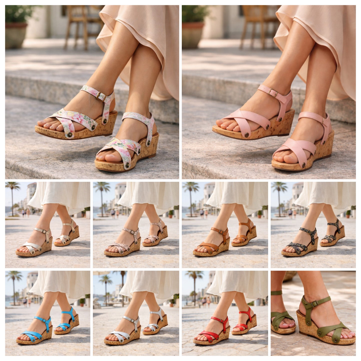 Sandália Dany cork Pack 10