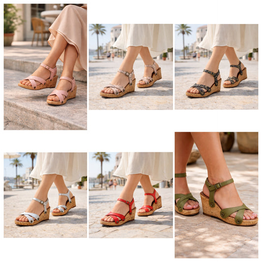 Sandália Dany cork Pack 6